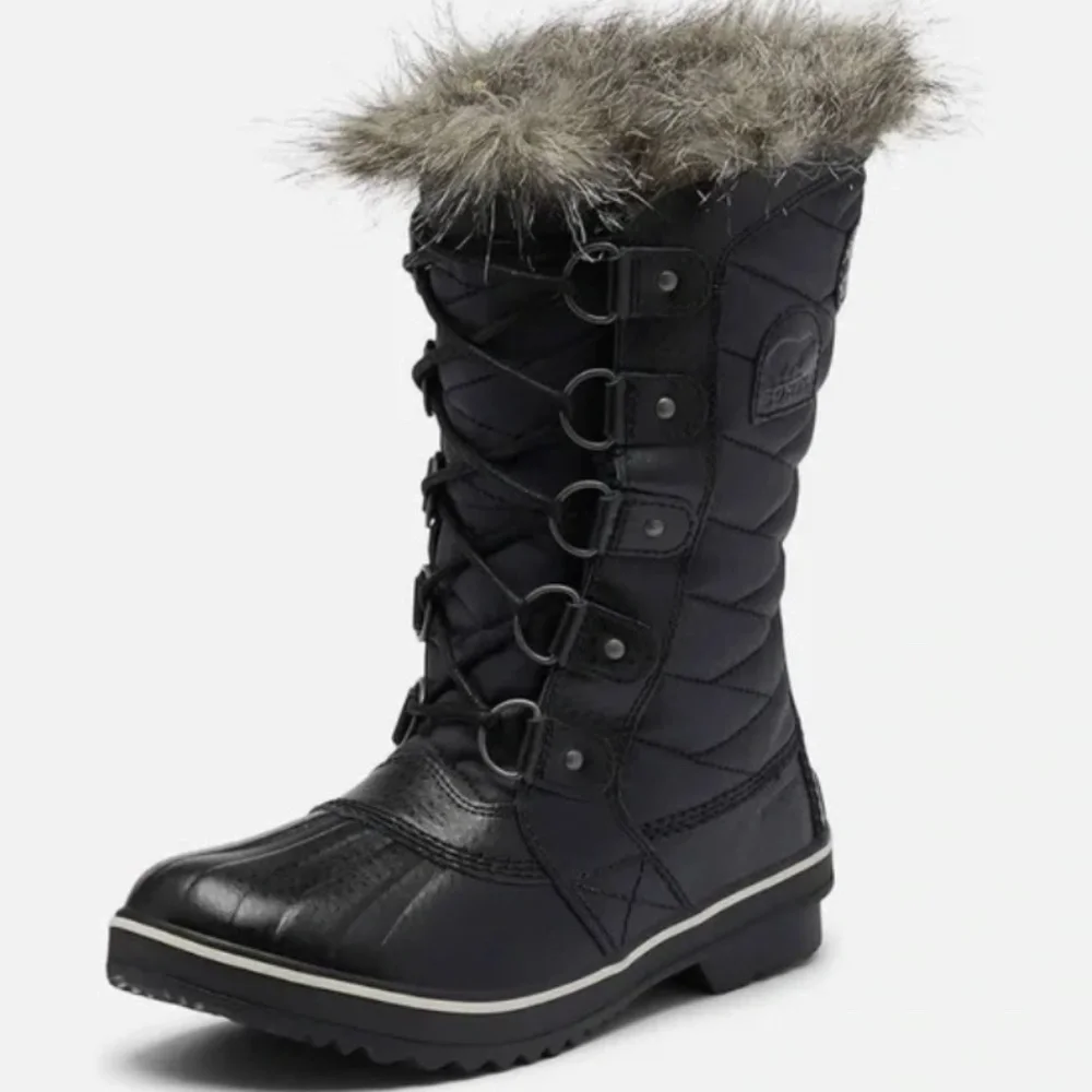 NWT Sorel Tofino II Faux Fur Lined Waterproof Boot Black
